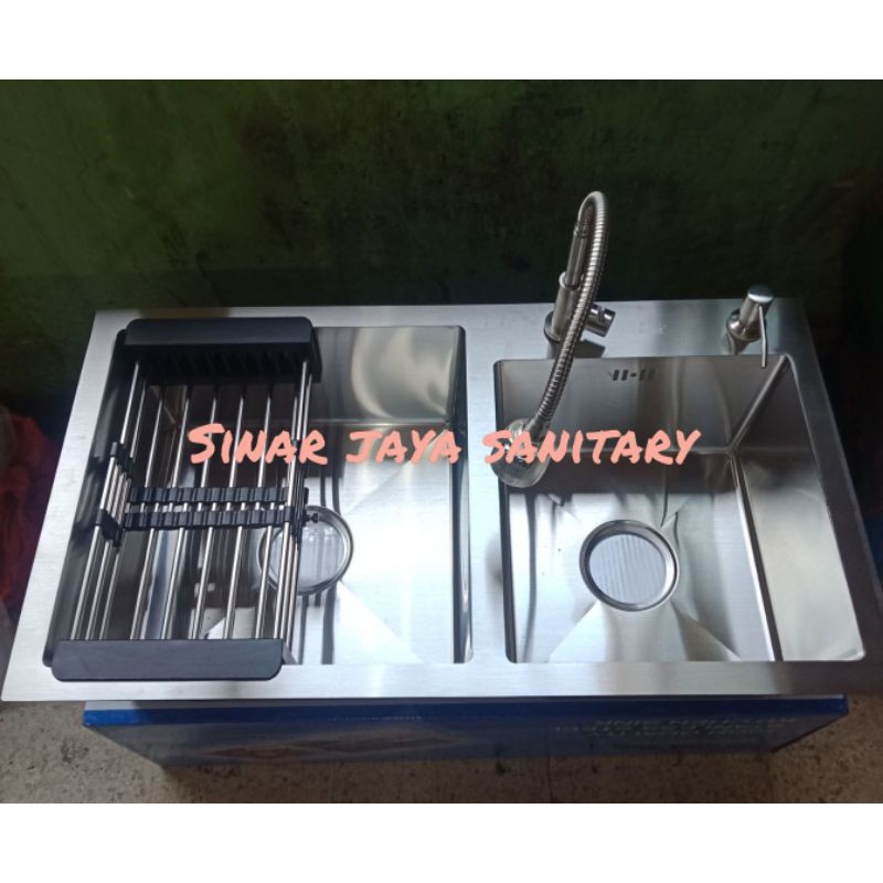 Paket kitchen sink 8245 / Paket komplit kitchen sink stainless 8245