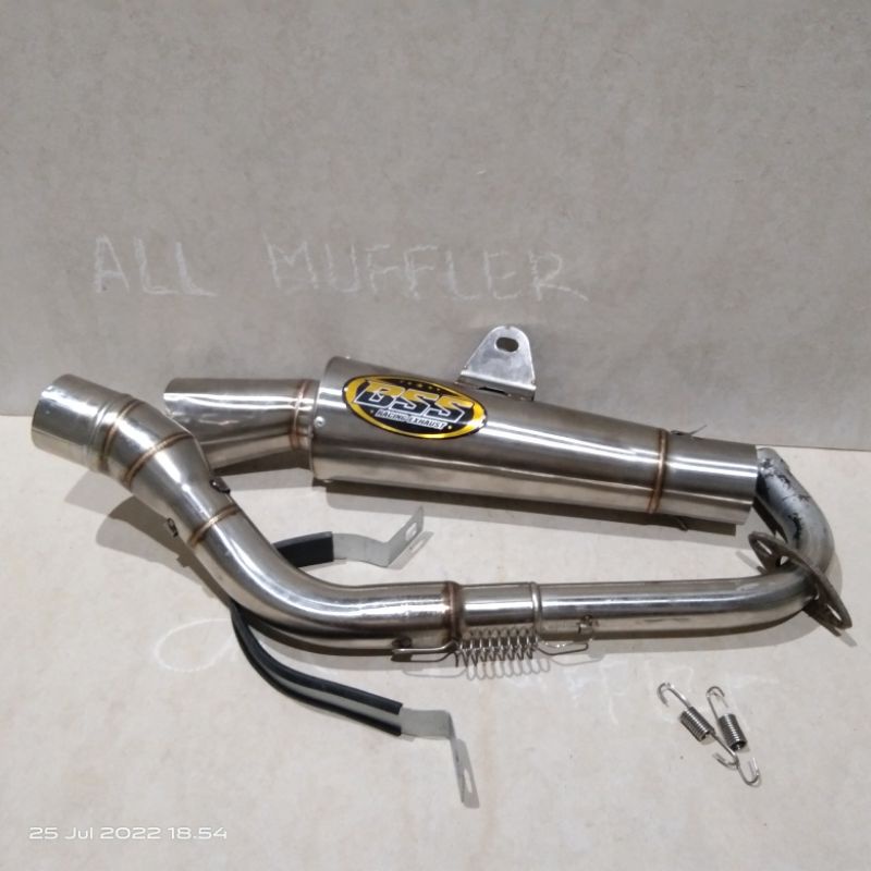knalpot racing BSS segi enam terompet Mio sporty dan Mio soul