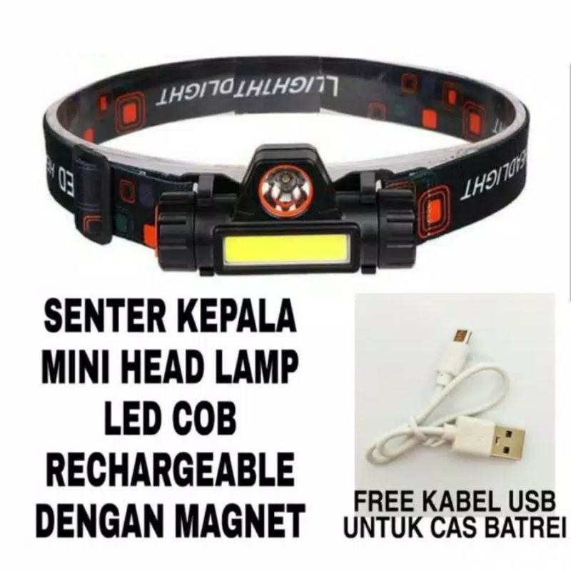 senter led senter kepala magnet headlamp
