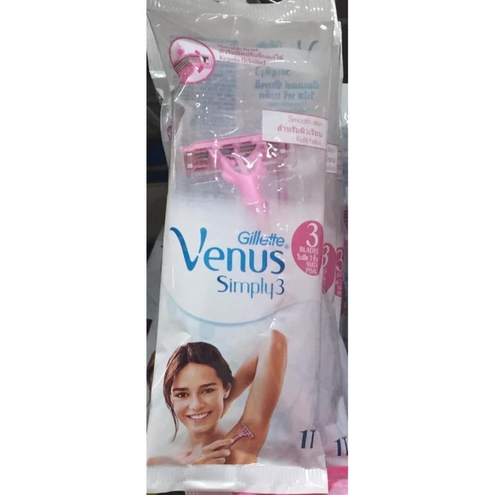 

UKIR-ALAT- GILLETE SIMPLY3 VENUS - 3 BLADES PISAU CUKUR 1PCS -ALAT-UKIR.