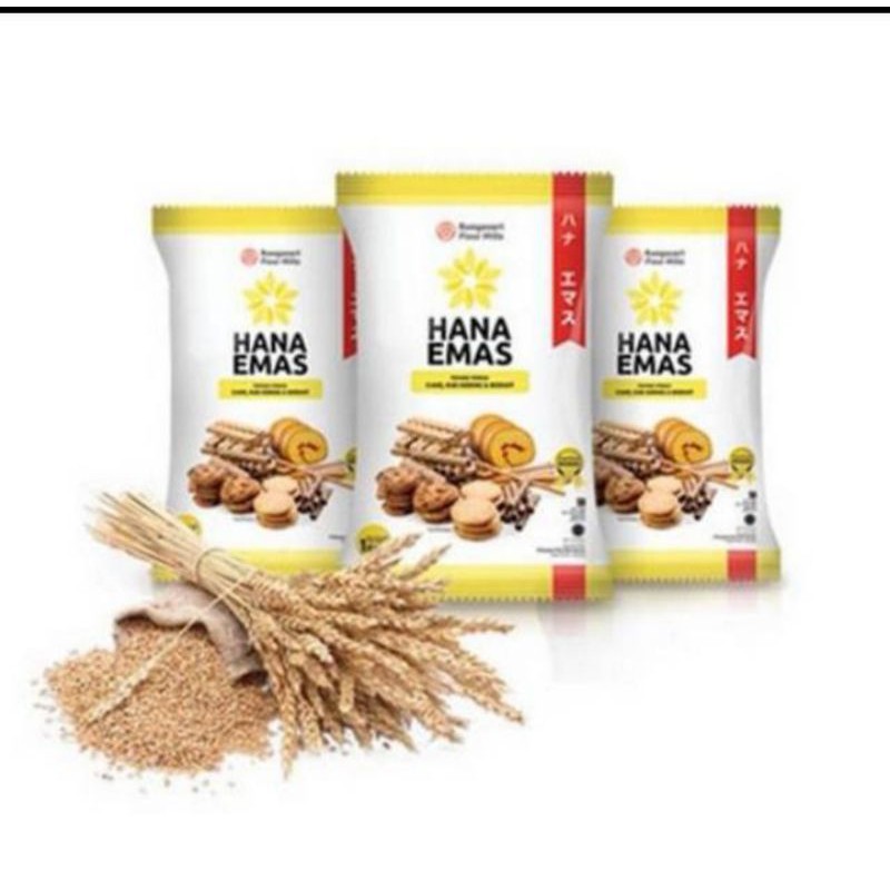 

Tepung Terigu Hana emas kemasan 1kg