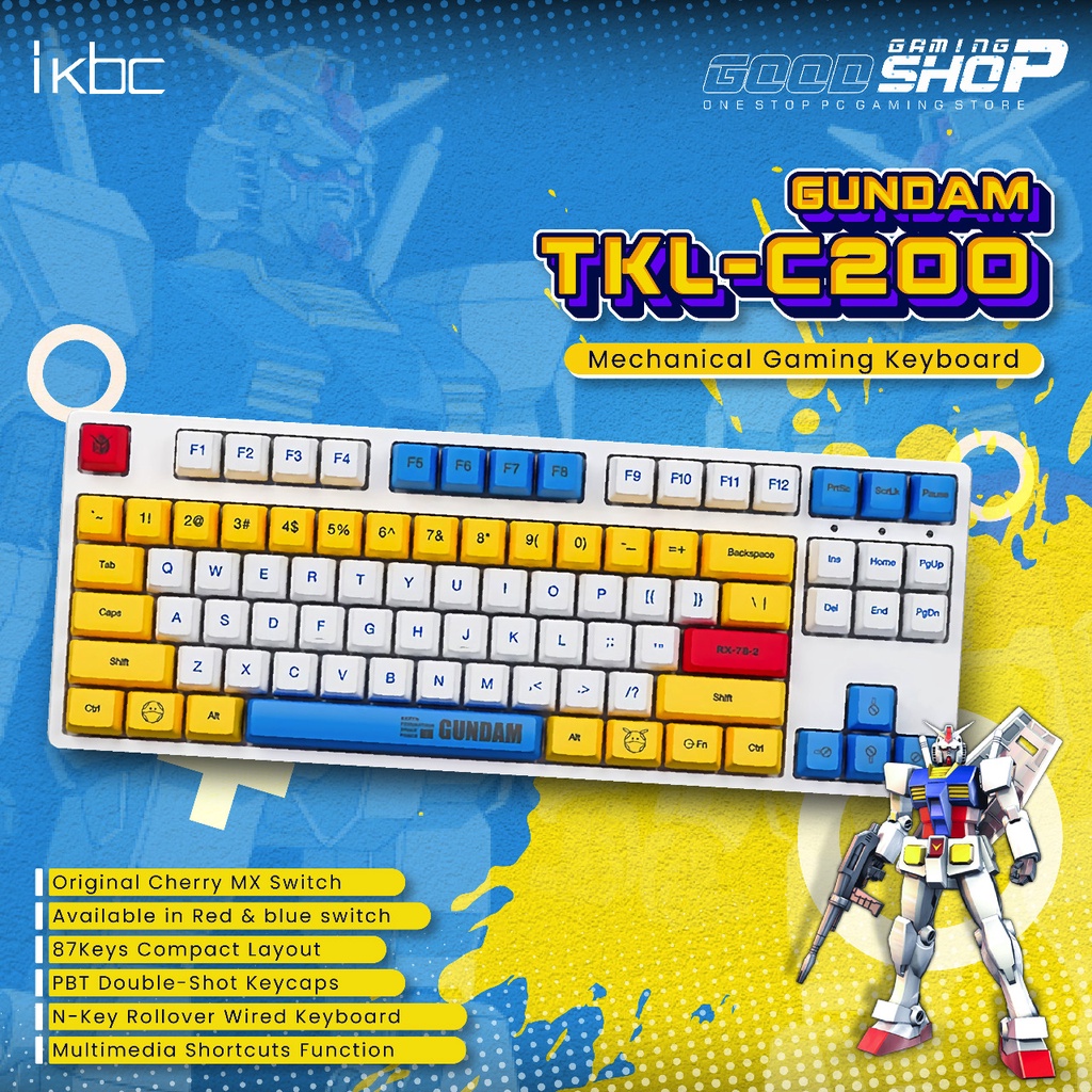 iKBC GUNDAM TKL C200 Mechanical Gaming Keyboard