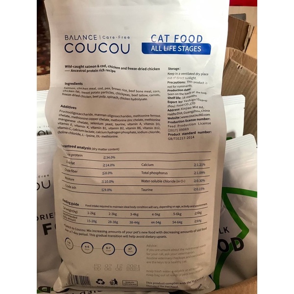 COUCOU Premium Cat Food 1.5 Kg