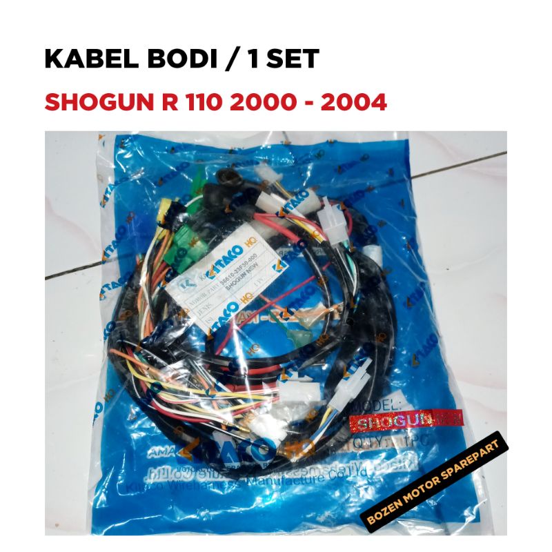 Kabel Body Shogun R 110 New / 2000 2001 2002 2003 2004 / Cable Bodi Motor / 1 Set / BMB / Fullset