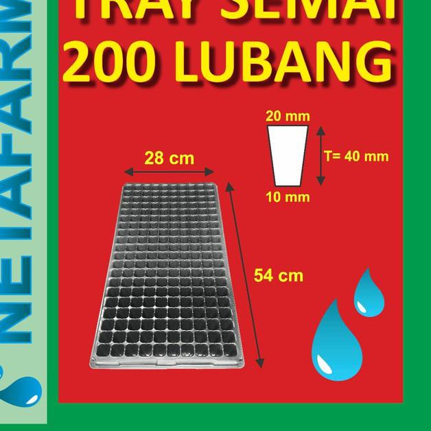 3.3 HARGA GROSIR  Tray Semai 200 Lubang Traypot Pot Bibit Biji Tray Nampan Hidroponik SET ISI 12 bij