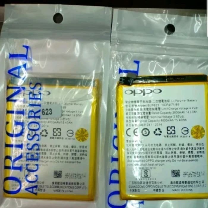 baterai batery baterry OPPO F3+ / F3 PLUS / F3PLUS ( BLP623 ) ORI
