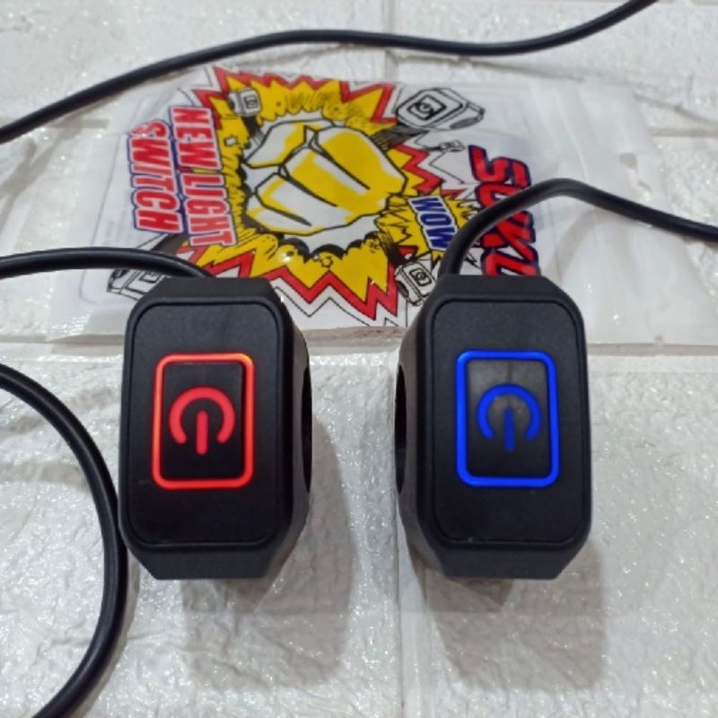 Saklar On/Off Light Switch Stang Menyala Tombol Power Stang Menyala Light Up