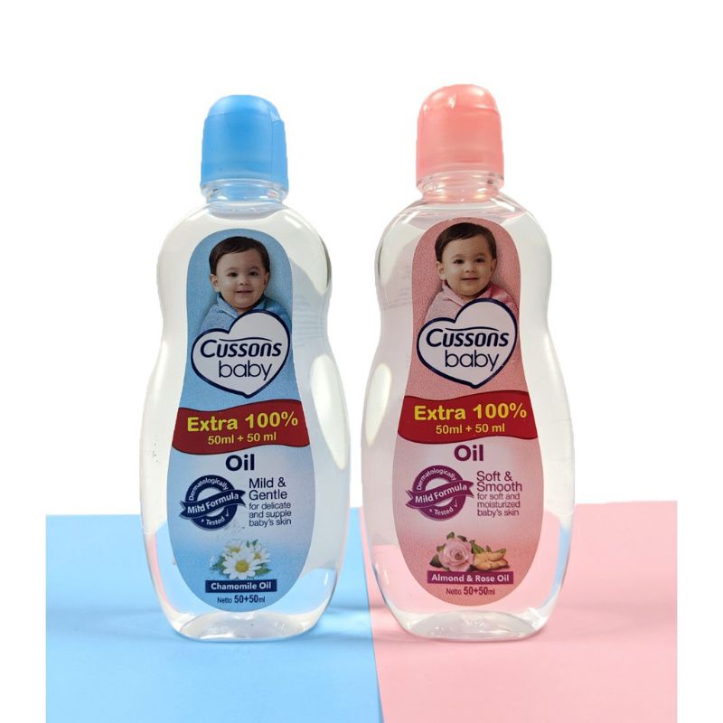 CUSSONS BABY OIL / BABY OIL / Cusson Baby Oil 100ml + 100ml Dan 50ml + 50ml