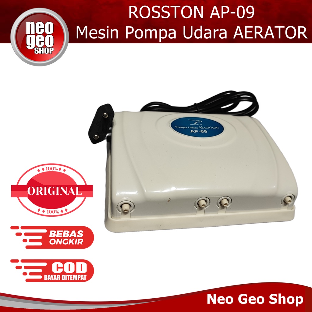 ROSSTON MARVIN AP 09 AP09 Aerator 4 Lubang Pompa Air Pump Aquarium Aquascape