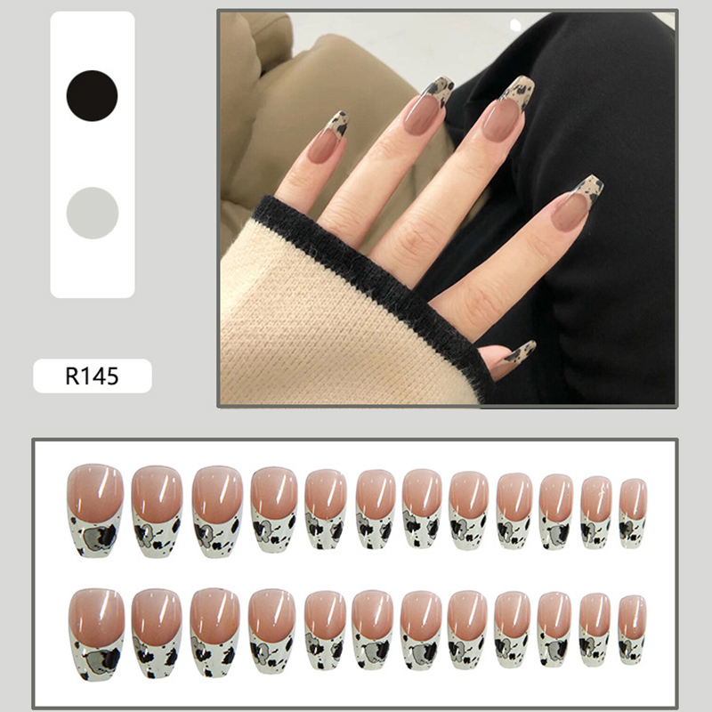 R141-r149 24pcs / Kotak Kuku Palsu Full Cover Untuk Nail Art