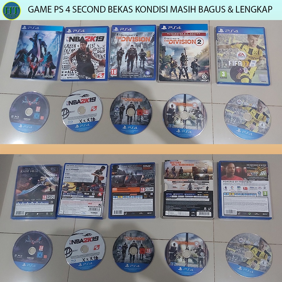 ✨MURAH✨ KASET GAME BD PLAYSTATION PS4 SECOND ORIGINAL BEKAS KONDISI BAGUS 1.1.23
