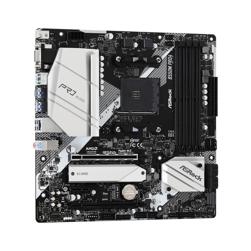 ASRock B550M PRO4 (AMD AM4, B550, DDR4) - Motherboard