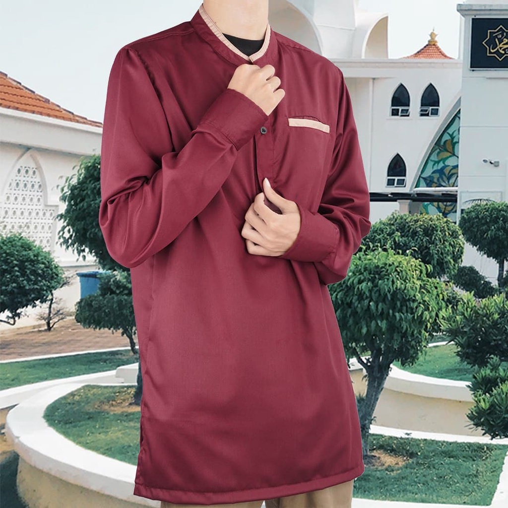 BIG SALE PAKAIAN  BAJU KOKO AHTAR PRIA LENGAN PANJANG MUSLIM