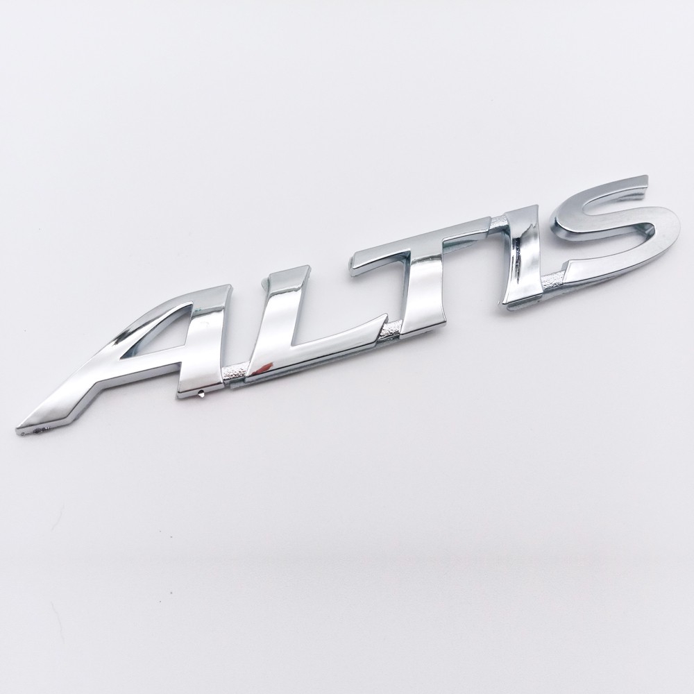 1pc Stiker Emblem Logo Altis Letters Bahan Abs Untuk Bagasi Belakang Mobil Toyota Altis