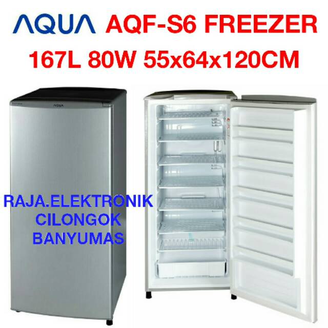 Freezer 6 Rak  AQUA AQF S6 Sanyo Kulkas Es  Batu Frezer 6 