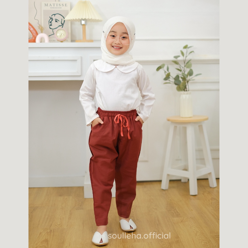 Soulleha KIDS LINEN PANTS CELANA PANJANG LINEN ANAK UNISEX