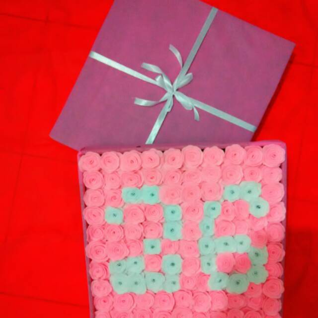 

Flower box kado ultah