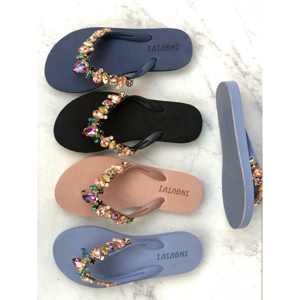 SANDAL JEPIT INGVIVI SWAROVSKI 150-8 FLAT