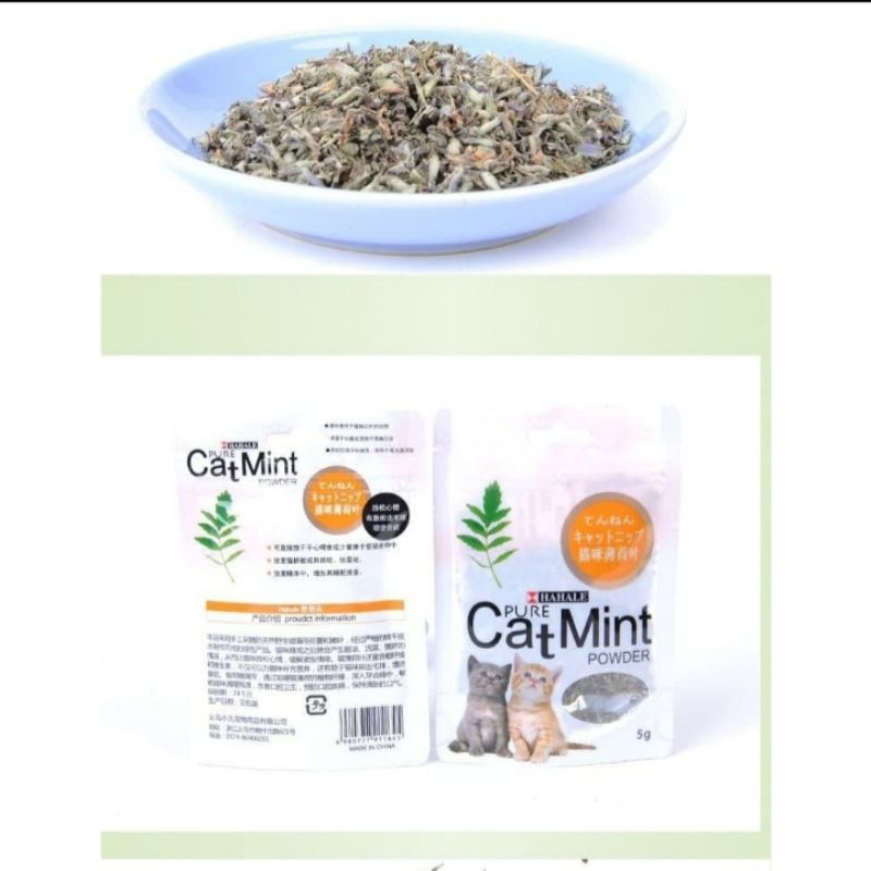 Catmint Catnip Serbuk Kucing 5g Original Mainan Penghilang Stress Kesukaan Kucing