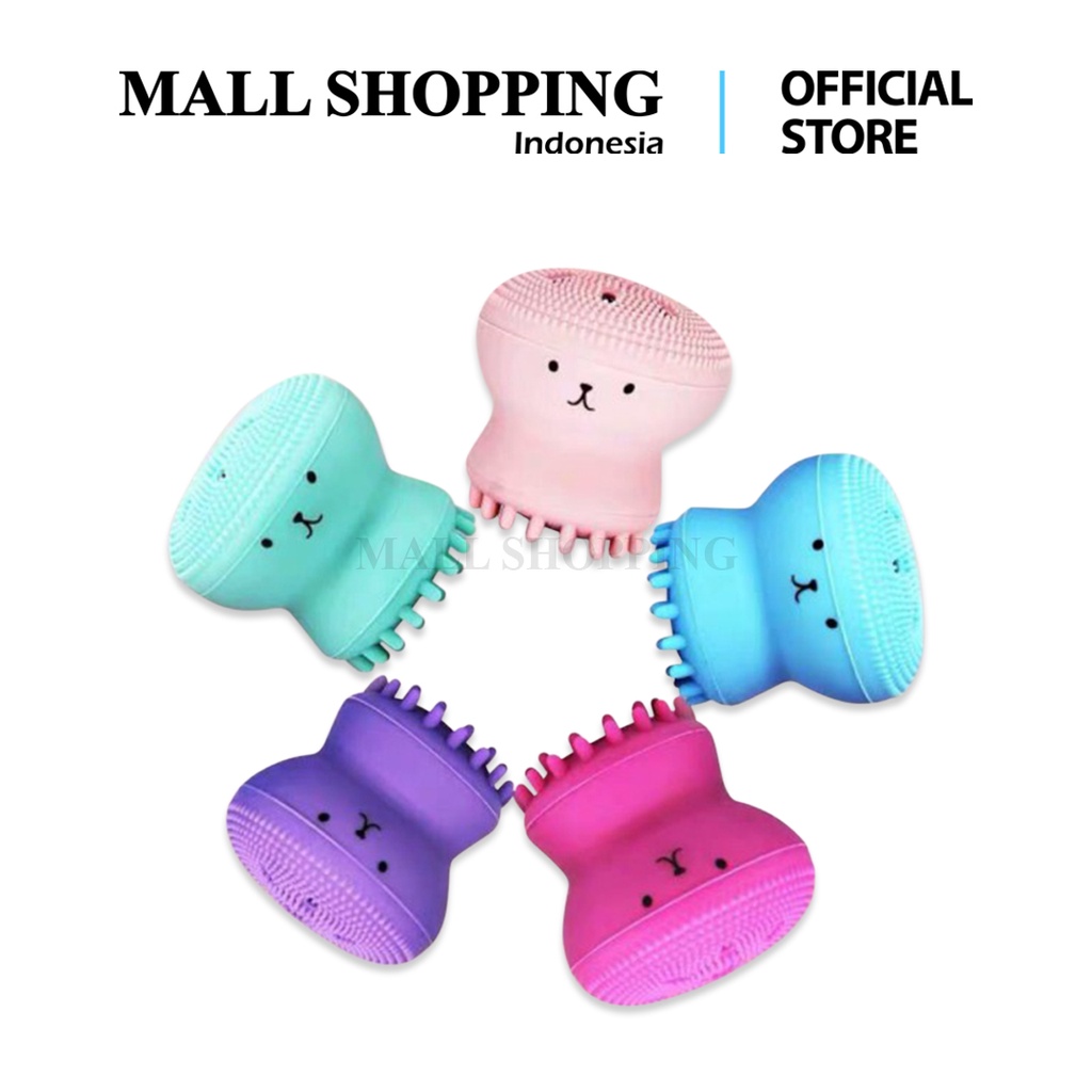 (COD) Sikat Pembersih Wajah Brush Silicone Make up Cleansing Spons Pembersih Pori MALL SHOPPING