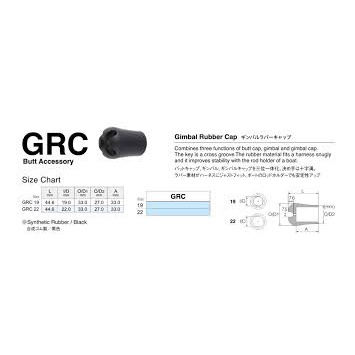 RUBBER BUTT GIMBAL FUJI GRC