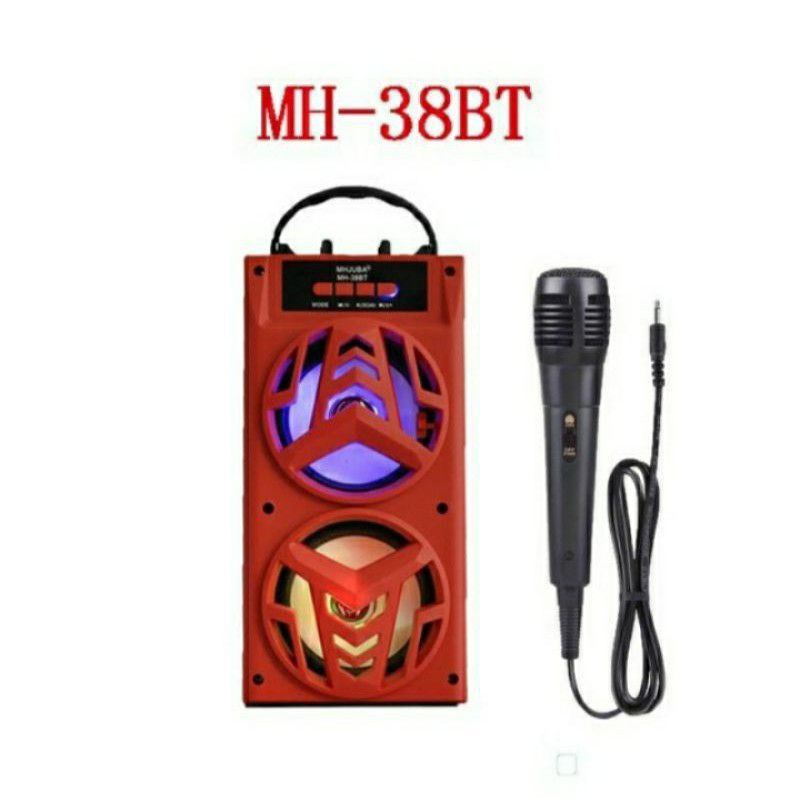 Speaker Bluetooth MH-36 / MH-38 BT terlaris + mic Karaoke