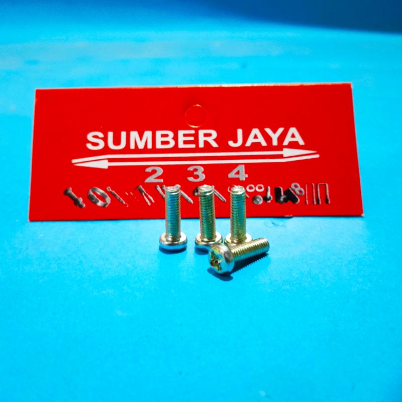 Baut JP 3 x 10 per 100 PCS  / sekrup 3 x 10 TERMURAH