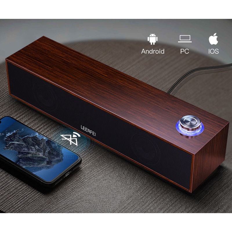Wireless Bluetooth Speaker Robot 5.0 Dual Connection Speaker Speaker Soundbar Laptop / PC / Gaming Super Bass Portable, powerfull Mini Soundbar