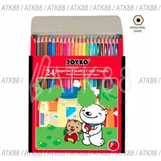 Pensil Warna Joyko 24 Superior Quality Color Pencils (CP-24PB)-2