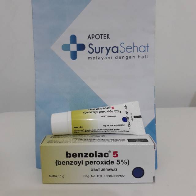 Benzolac 5% 5gram - Obat Jerawat