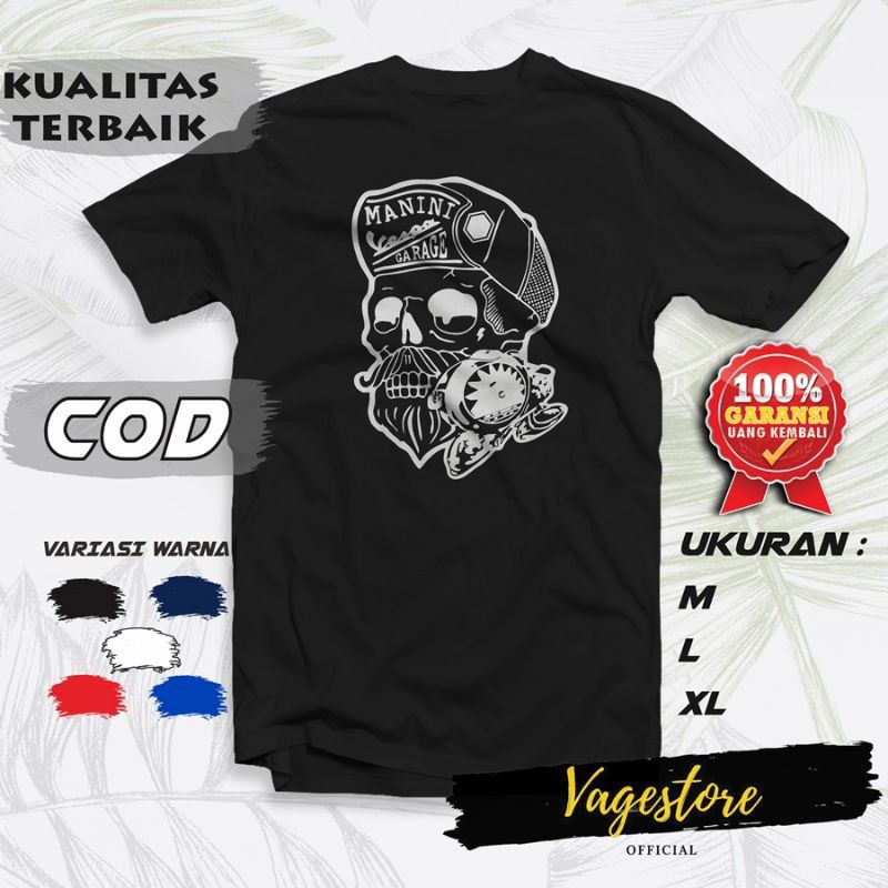 PAKAIAN ATASAN BAJU KAOS MOTOR VESPA SCOOTER DISTRO EXTREME GERI MATIC ORIGINAL PRIA DEWASA MURAH