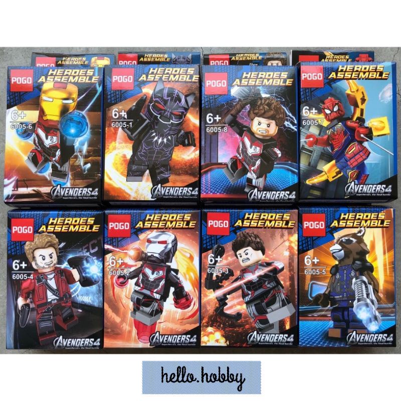 Lego Brick Super Hero Superhero Marvel Avenger 1311 Endgame Civil Infinity War Thanos