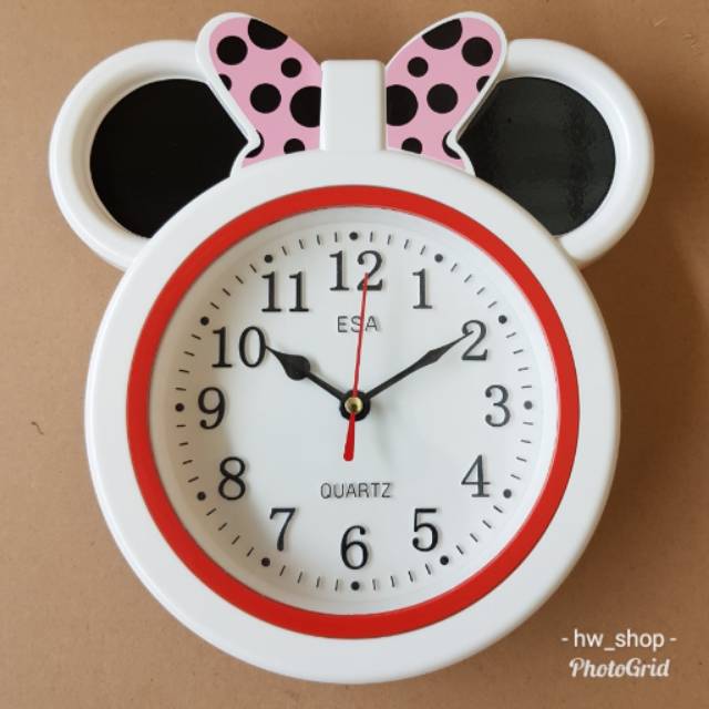Jam Dinding Kepala Micky - 163 . Jam Dinding unik - 163 . Jam Dinding Antik