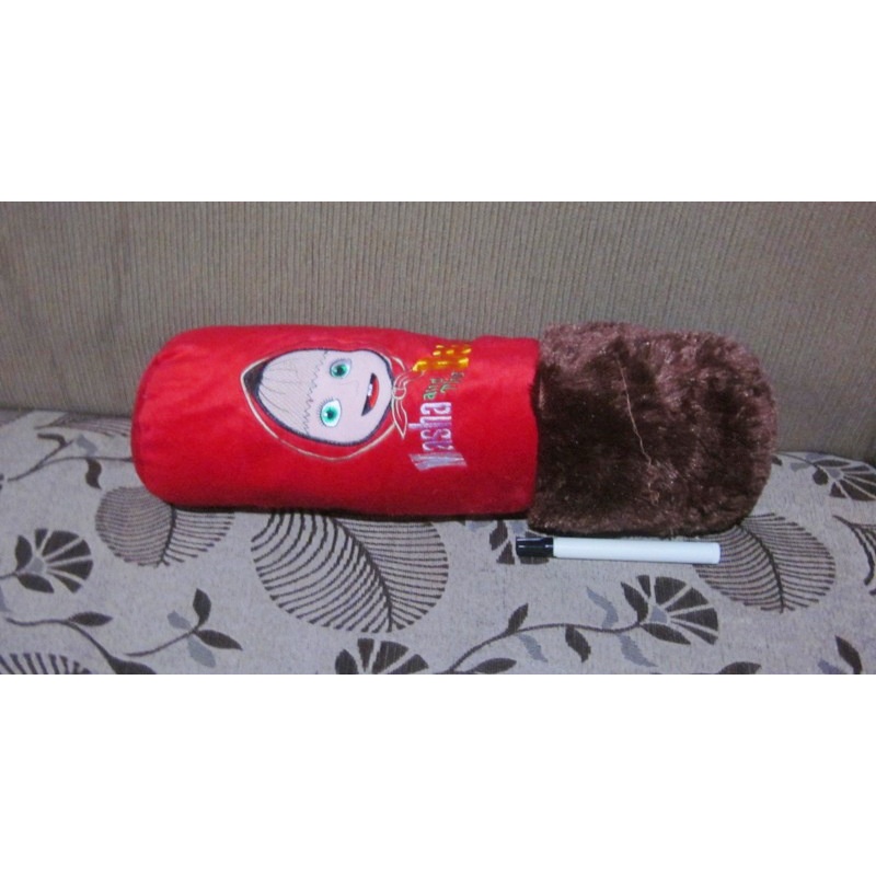 Guling boneka masha and the bear red M