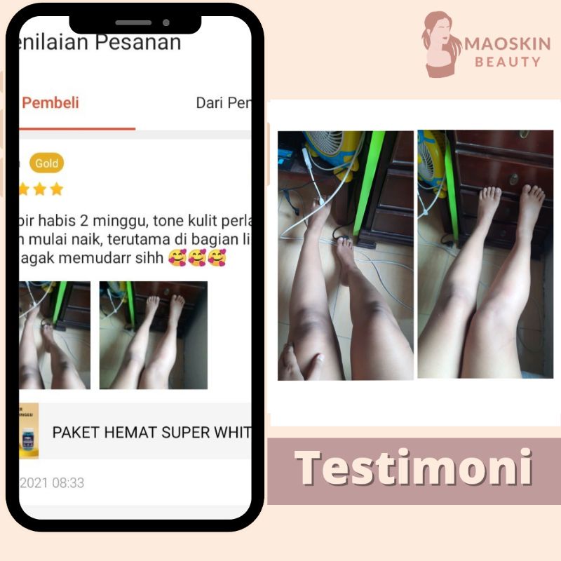 PAKET HEMAT SUPER WHITE 2 MINGGU | PEMUTIH KULIT | PEMUTIH WAJAH | PEMUTIH BADAN | KAPSUL WHITENING