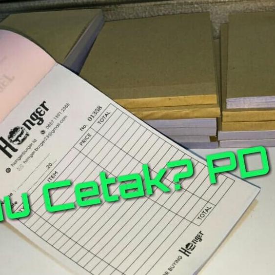 

Cetak Nota 1/4 Folio 1 Warna 2 Ply + Nomorator