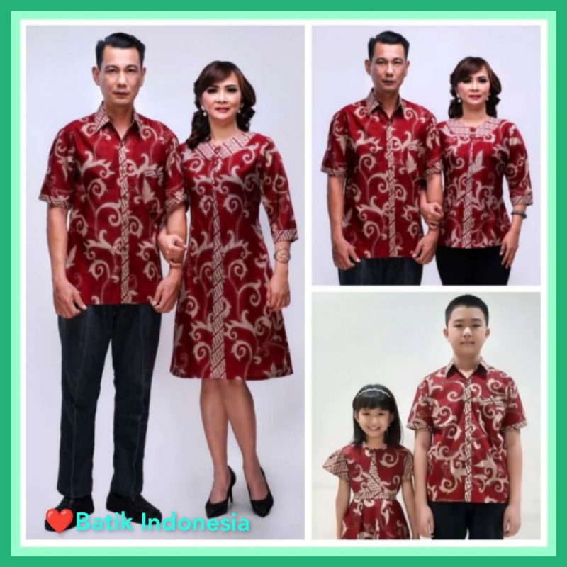 Batik Family / Batik couple / Batik Anak Batik Seragaman dress natal