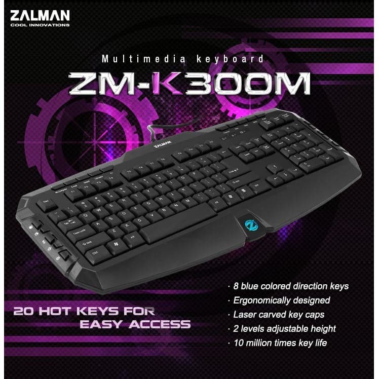 KEYBOARD GAMING ZALMAN ZM - K300M MULTIMEDIA