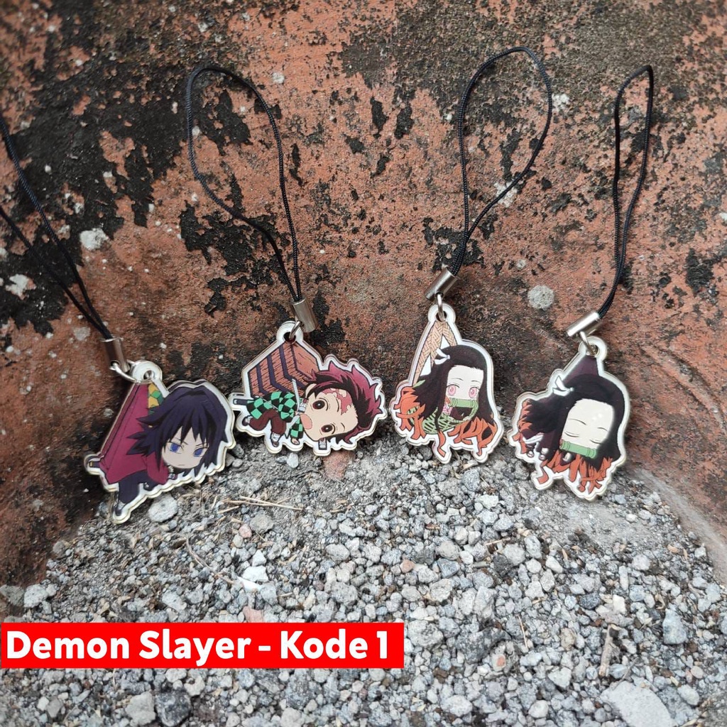 Strap Gantungan HP Anime - Variasi Kimetsu no Yaiba (Demon Slayer) Kode 2