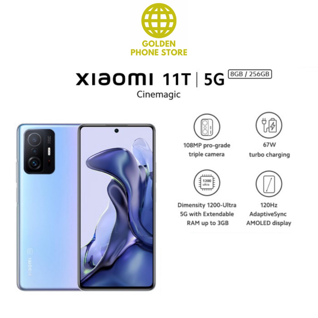 Xiaomi 11T (8GB+256GB) Dimensity 1200 Ultra 108MP Triple Kamera Layar 6.67