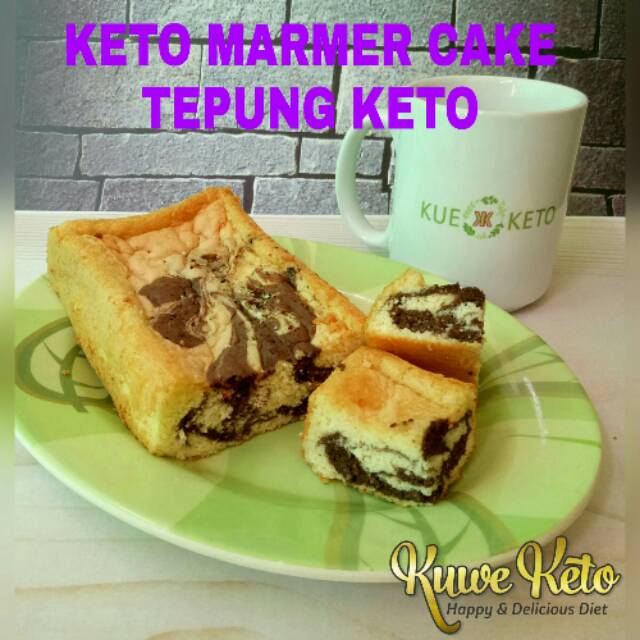 

Keto Marmer Cake Tepung Keto/Induksi/DEBM