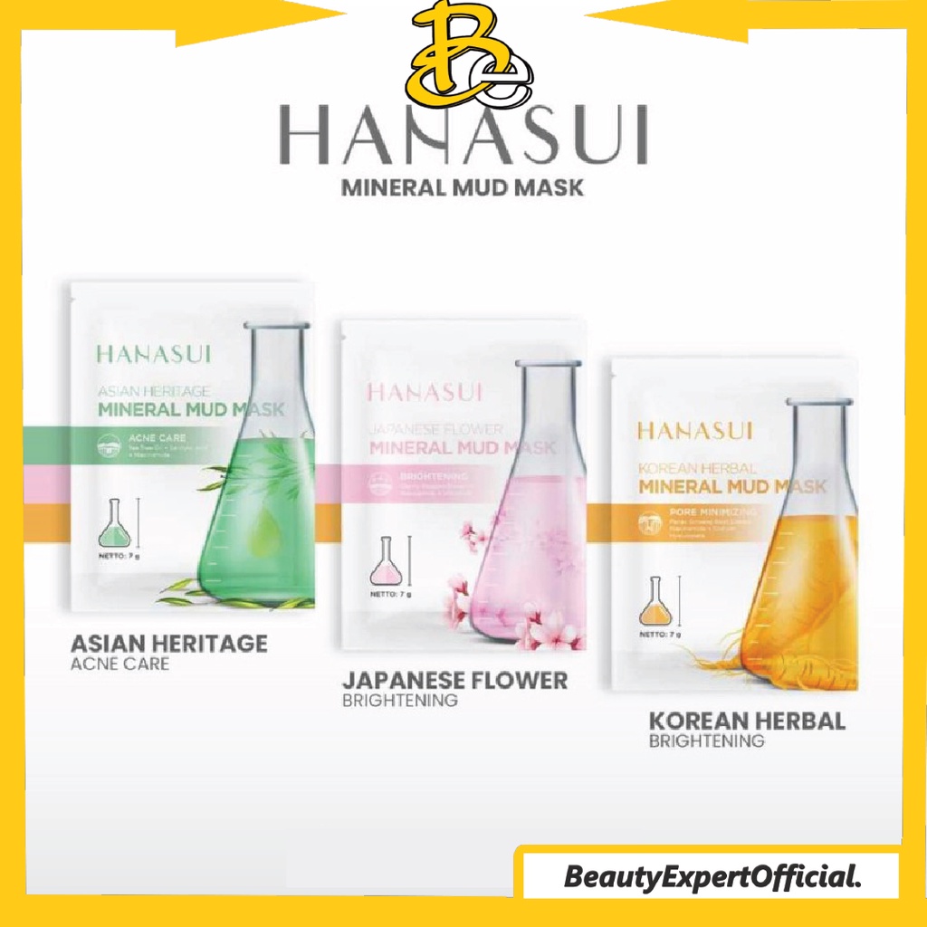 ⭐️ Beauty Expert ⭐️ HANASUI Mineral Mud Mask - Hanasui Mask - Japanese Flower Asian Heritage Korean Herbal 7g