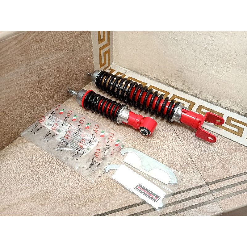 shock depan belakang vespa smallframe pts special original carbone cif italy shockbreaker
