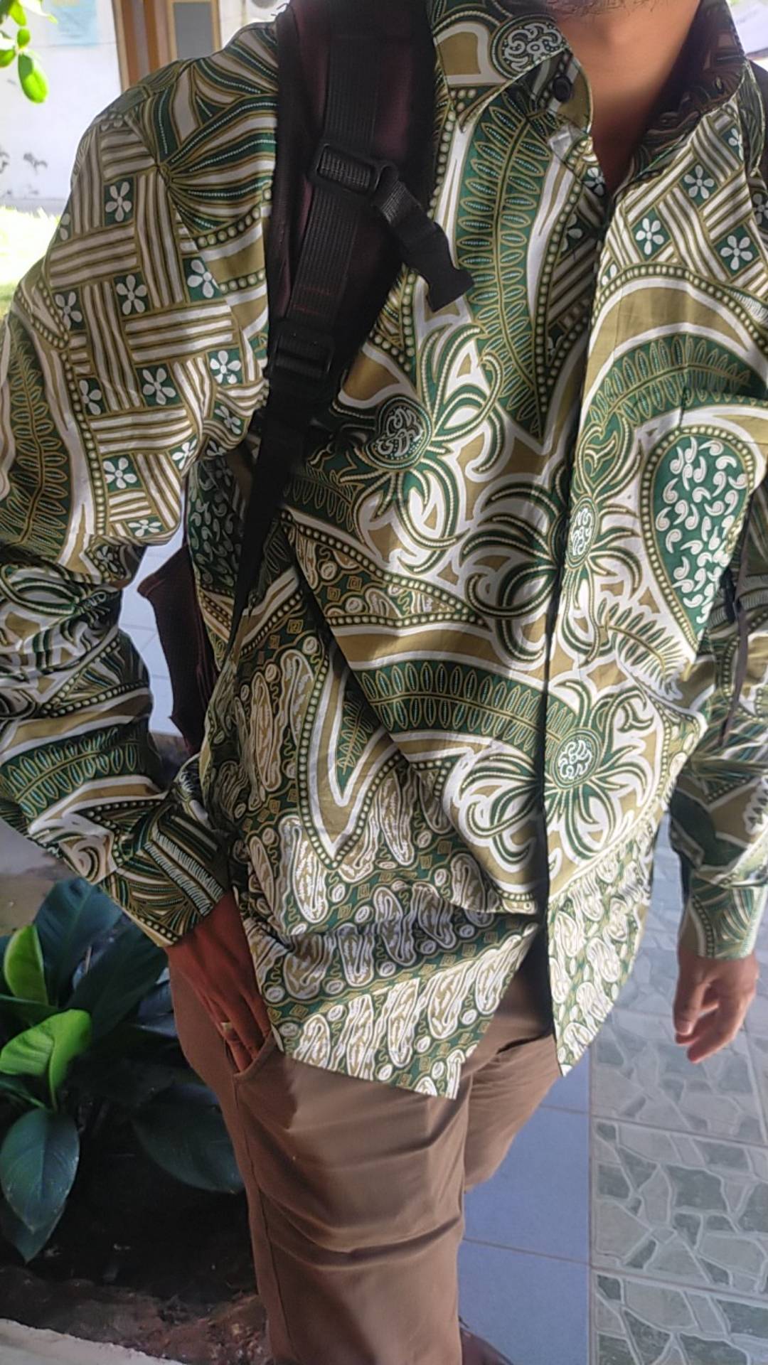 Pari Seiket Mocca Kemeja Batik Pria Panjang Full Furing By Batik Florist