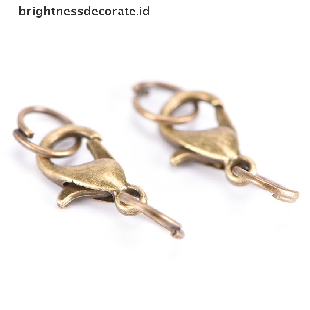 20pcs / Set Kait Lobster Bahan Alloy Untuk Membuat Perhiasan Gelang Kalung