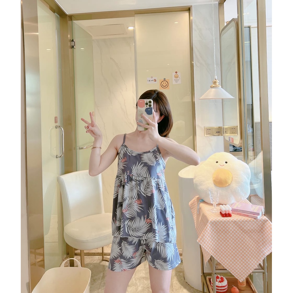 baju tidur tanktop tali wanita bahan spandex import-8.