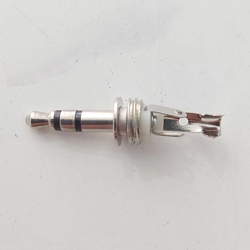 Jack Mini Stereo Aux 3.5 MM Plastik Besi Silver Gold Handphone Headset