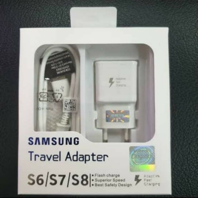 TC TRAVEL CHARGER SAMSUNG S6/S7/S8/NOTE 4/NOTE 5 MICRO USB/V8 ORIGINAL 100% FAST CHARGING BERGARANSI