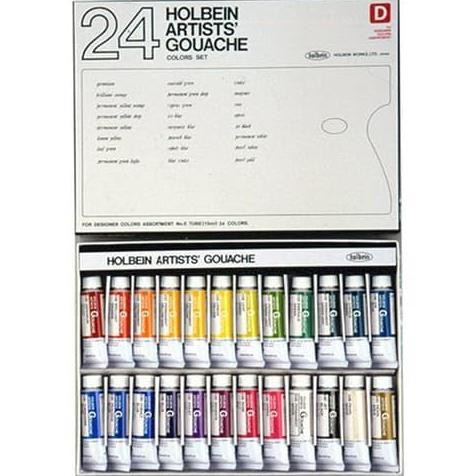 

Terbaru! Holbein Artists' Gouache (Opaque Water Colors) 1 Set 24 Warna @15Mm Terpercaya