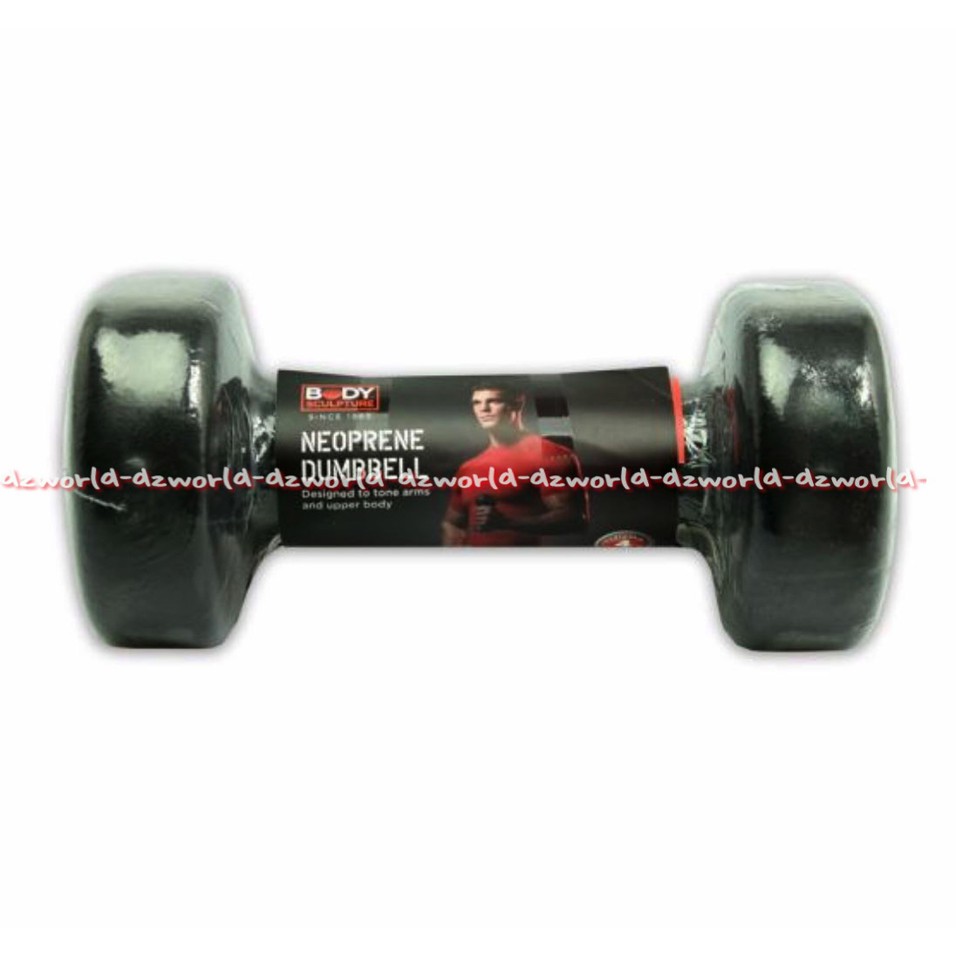 Berwyn Dumbbell Neoprene 5kg Peralatan Olahraga Barbel Hitam 5 kg Dumbel Berwin Black Barbell Warna Hitam